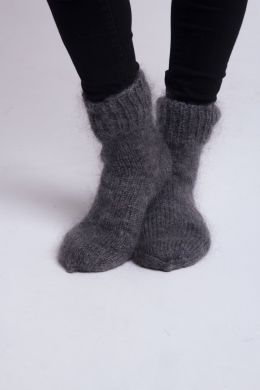 Мужские теплые серые носки