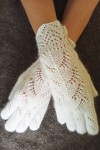 Ажурные перчатки белые