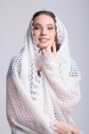Уникальный оренбургский платок "Стеллариум"