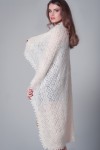 Оренбургский пуховый платок - Downy shawl 'Frozen cloud'