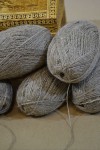 Gray downy yarn