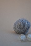 Gray downy yarn