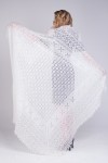 Оренбургский пуховый платок - Original white downy shawl "Temptation"