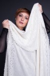 Оренбургский пуховый платок - Шаль белая "Любимая"